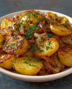 Oven-Fried Potatoes & Onions