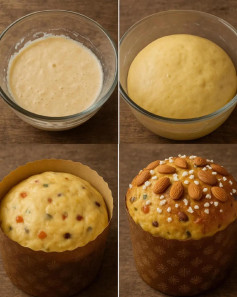 Pan Dulce Navideño Esponjoso con Frutas y Almendras
