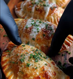 Panzerotti Rellenos de Pollo y Queso Fundido