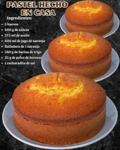 Pastel de Naranja Casero: Sabor y Tradición Familiar
