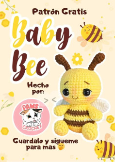 Patrón de Amigurumi: Abejita Bebé Gratis, Hecho por Paws Crochet