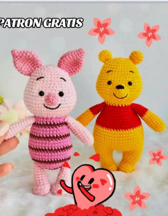 Patrón de amigurumi de cerditos y osos gratis