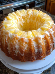 Pineapple Cream Cheese Bundt Cake