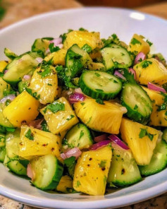 Pineapple Cucumber Salad