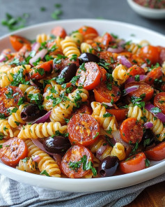 Portuguese-Style Chorizo Pasta Salad