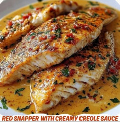 Red Snapper Delight with Creamy Cajun Sauce