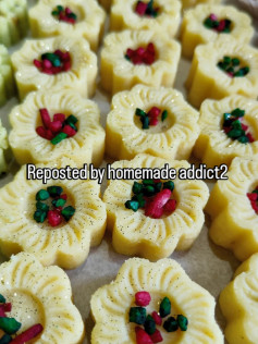 Rose-Infused Almond Burfee Blossoms