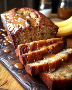 Salted Caramel Banana Bread