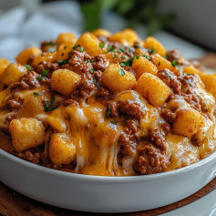 Sloppy Joe Tater Tot Casserole