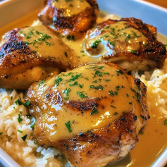 Smothered Chicken and Rice