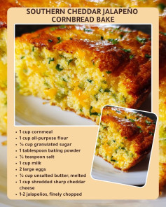 Southern Cheddar Jalapeño Cornbread Bake