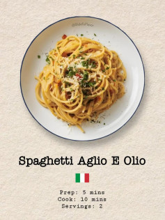 Spaghetti Aglio E Olio Recipe 🍝🇮🇹