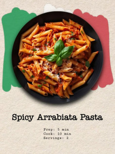 Spicy Arrabiata Pasta Recipe 🍝🇮🇹