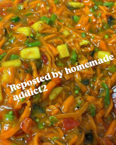 Spicy Carrot and Pineapple Achaar Delight