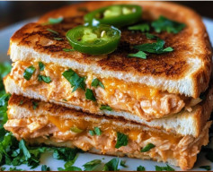 Spicy Jalapeno Cheddar Tuna Melt Sandwich Delight
