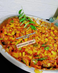 Spicy Mango Delight with Curry Leaf Infusion