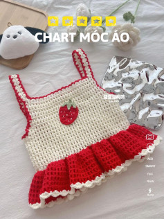 Strawberry Crochet Top Pattern for Beginners