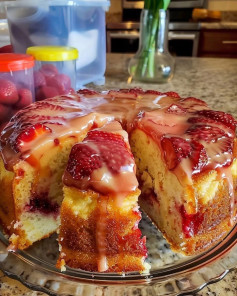 Strawberry Pineapple Pound Cake