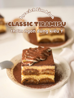 Tiramisu Ý Truyền Thống Thơm Ngon Vị Cà Phê Phô Mai