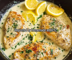 Zesty Lemon Herb Chicken in Creamy Sauce