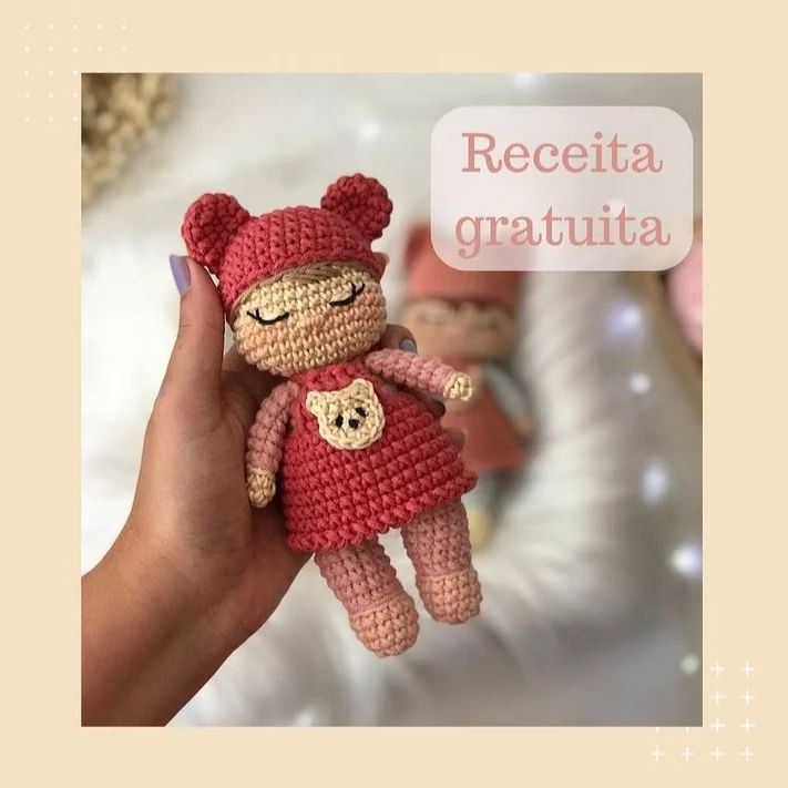 Receita Gratuita ❤️Que amor! 🥰Por @tatagurumi_Não deixe de visitar e curtir a página da Artesã para ficarem por dentro das novidades!Quando fizerem a receita não esqueçam de marcar a Artesã! 😉😊❤️