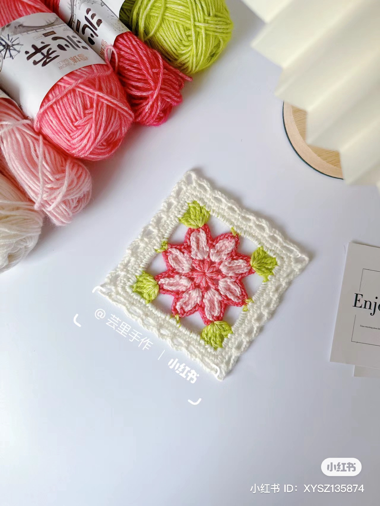 10 chart hoa tiết xinh cho bạn - Móc len