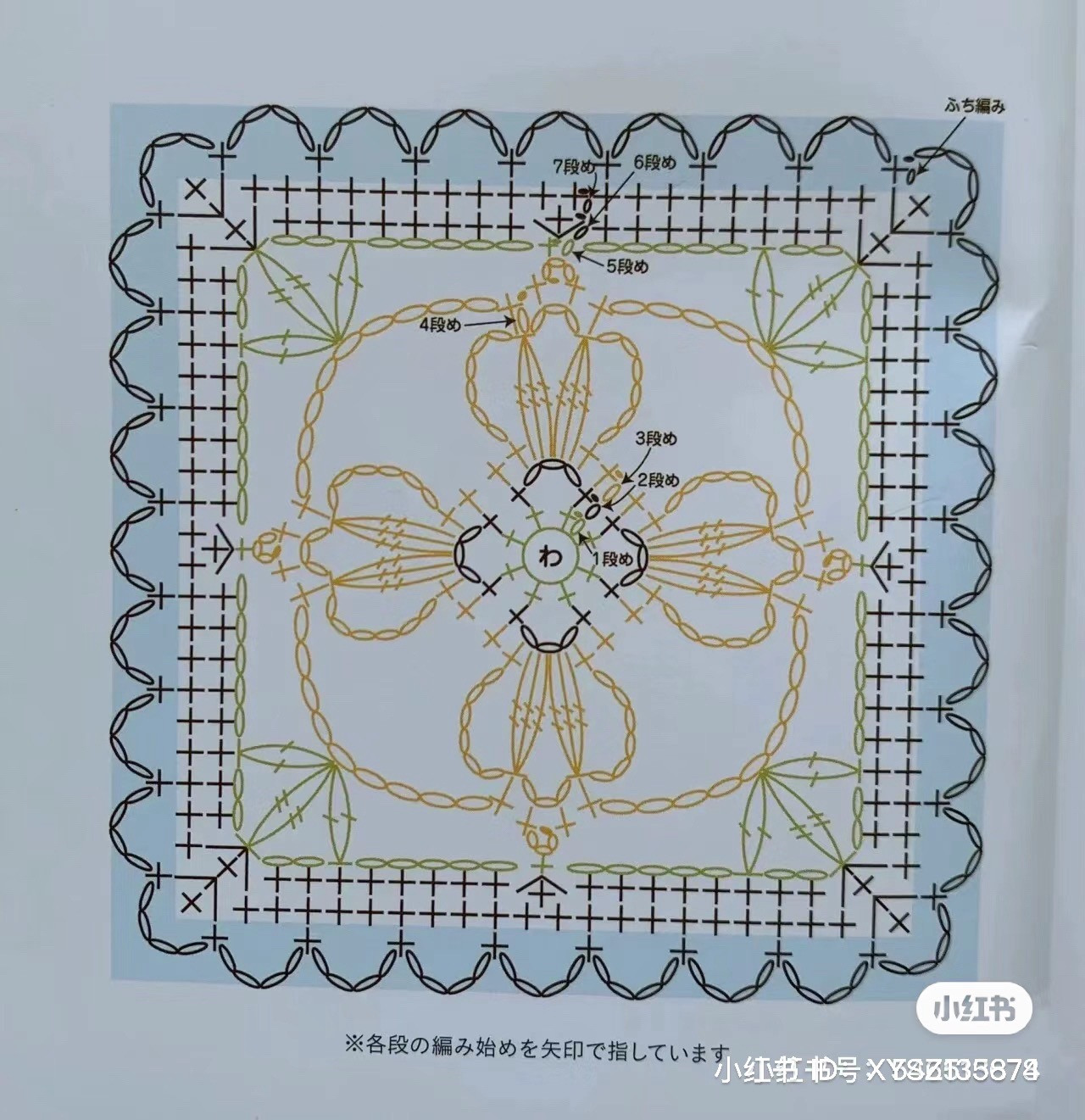 10 chart hoa tiết xinh cho bạn - Móc len