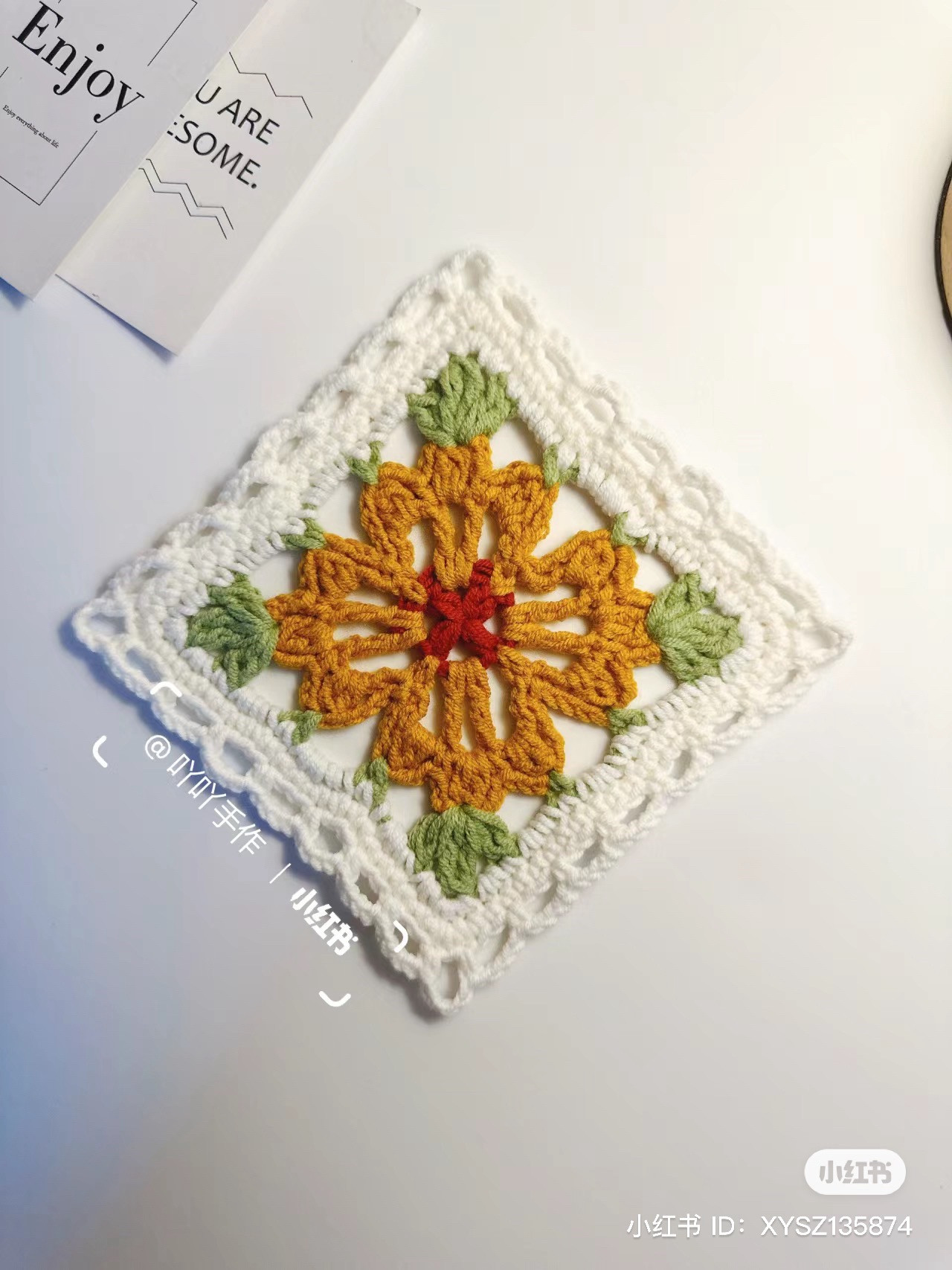 10 chart hoa tiết xinh cho bạn - Móc len