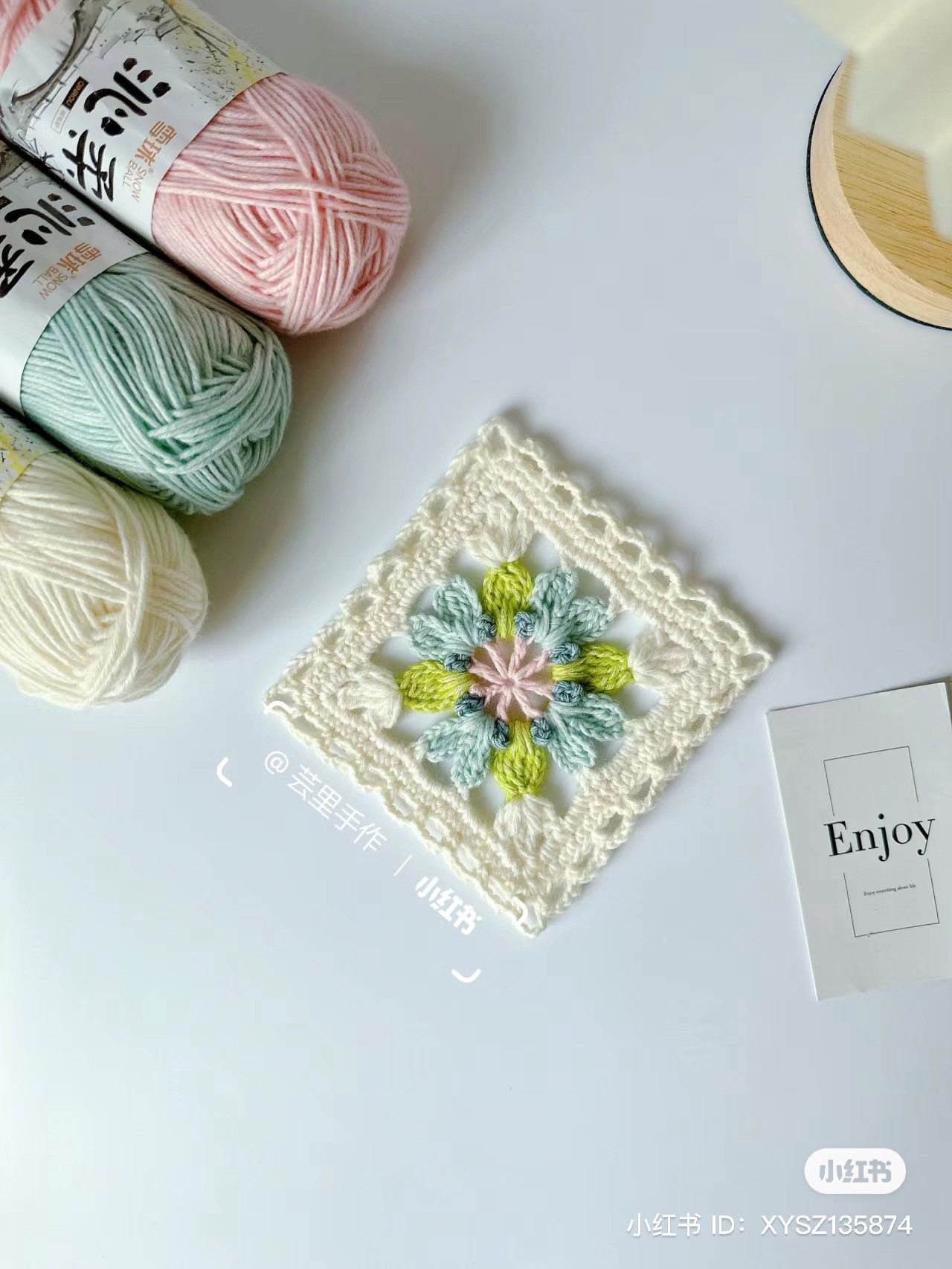 10 chart hoa tiết xinh cho bạn - Móc len