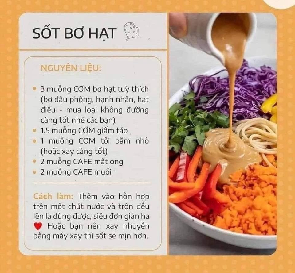 11 công thức làm sốt trộn salad ngon: Sữa chua, Rau mùi, Bơ hạt, Chanh dây, Giấm táo