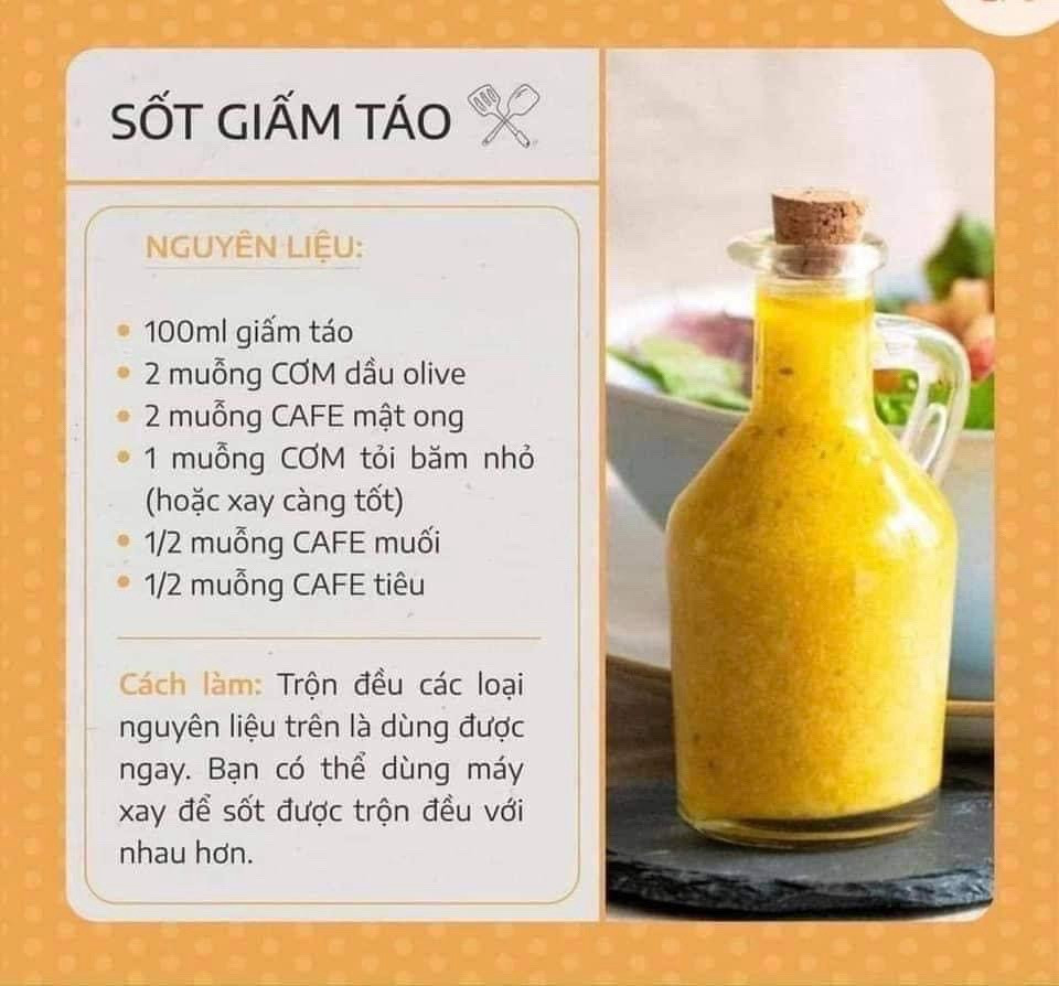 11 công thức làm sốt trộn salad ngon: Sữa chua, Rau mùi, Bơ hạt, Chanh dây, Giấm táo