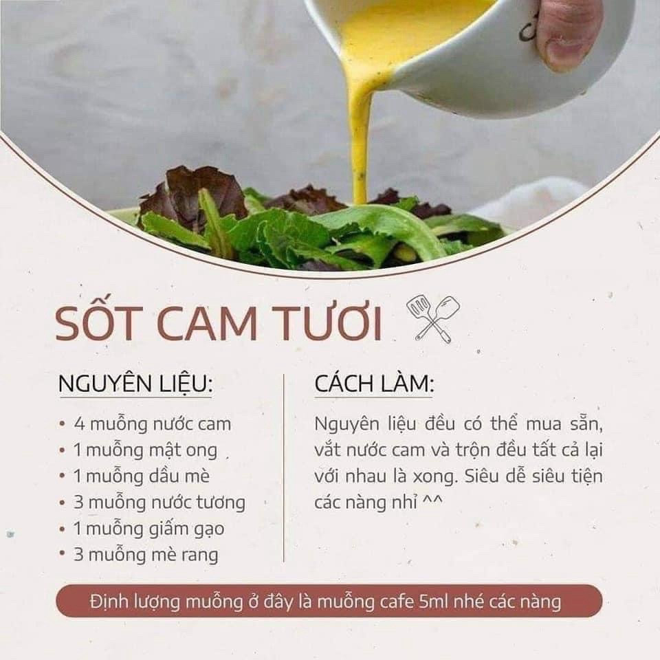11 công thức làm sốt trộn salad ngon: Sữa chua, Rau mùi, Bơ hạt, Chanh dây, Giấm táo