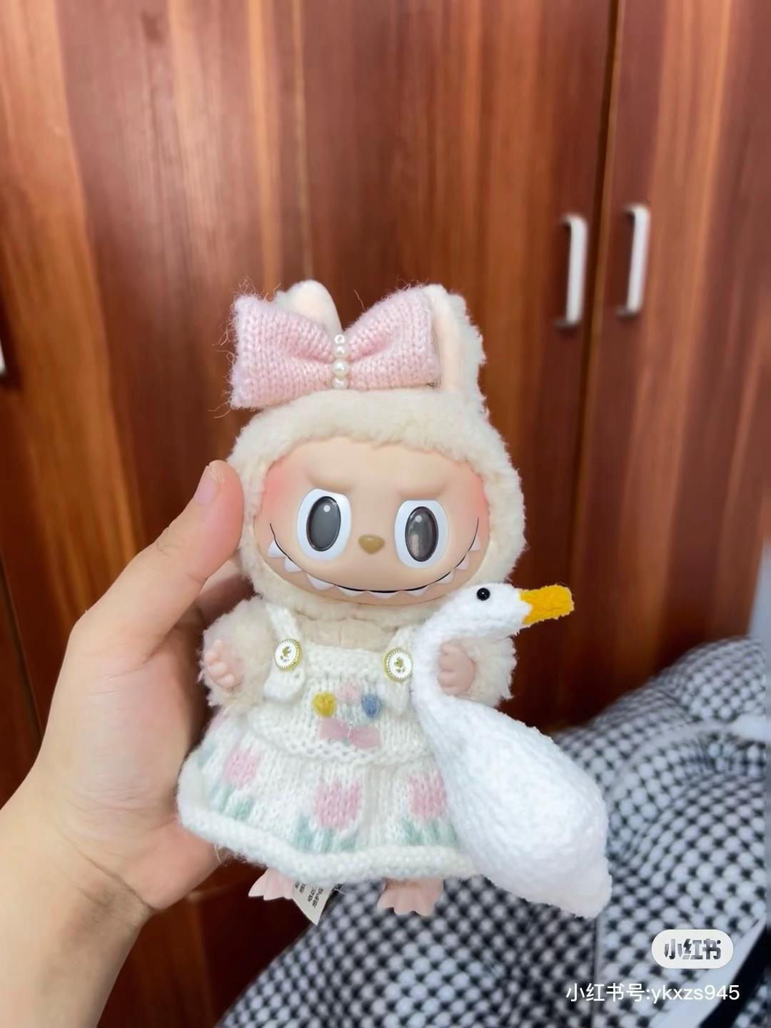 15cm Doll Dress Knitting Pattern Tutorial with Chart Instructions