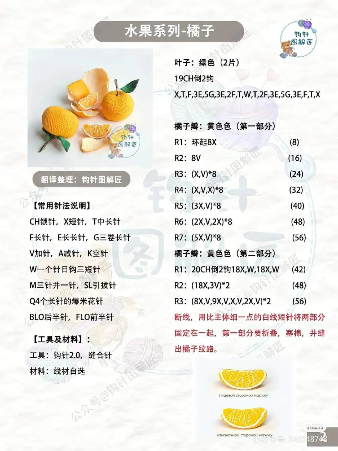 18 Crochet Fruit Patterns: Lemon, Avocado, Orange