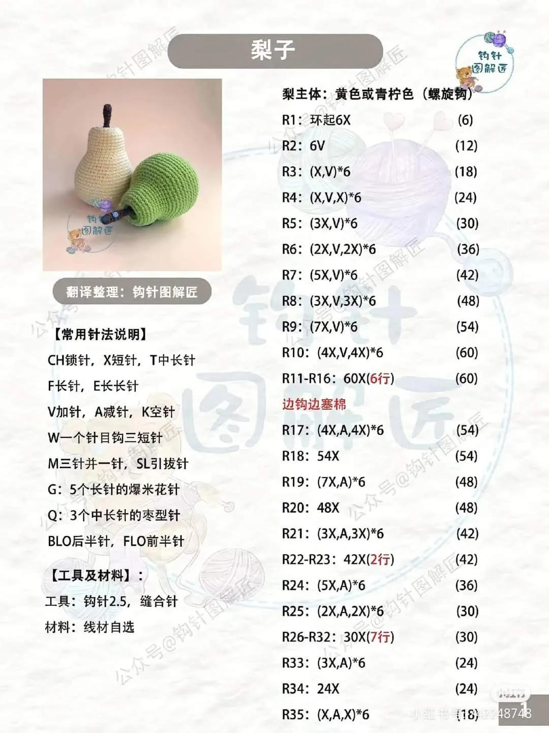 18 Crochet Fruit Patterns: Lemon, Avocado, Orange