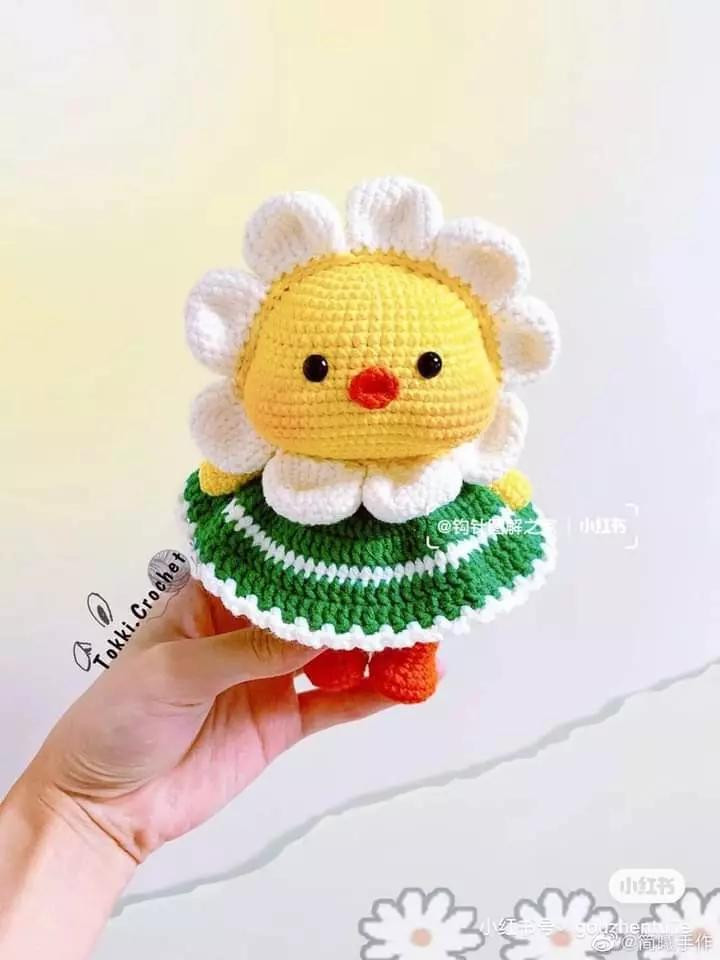 รวมแพทเทิร์นพวงกุญแจ: ดอกทานตะวัน, เชอร์รี่, ทิวลิป และกระต่าย (ชุดที่ 2)