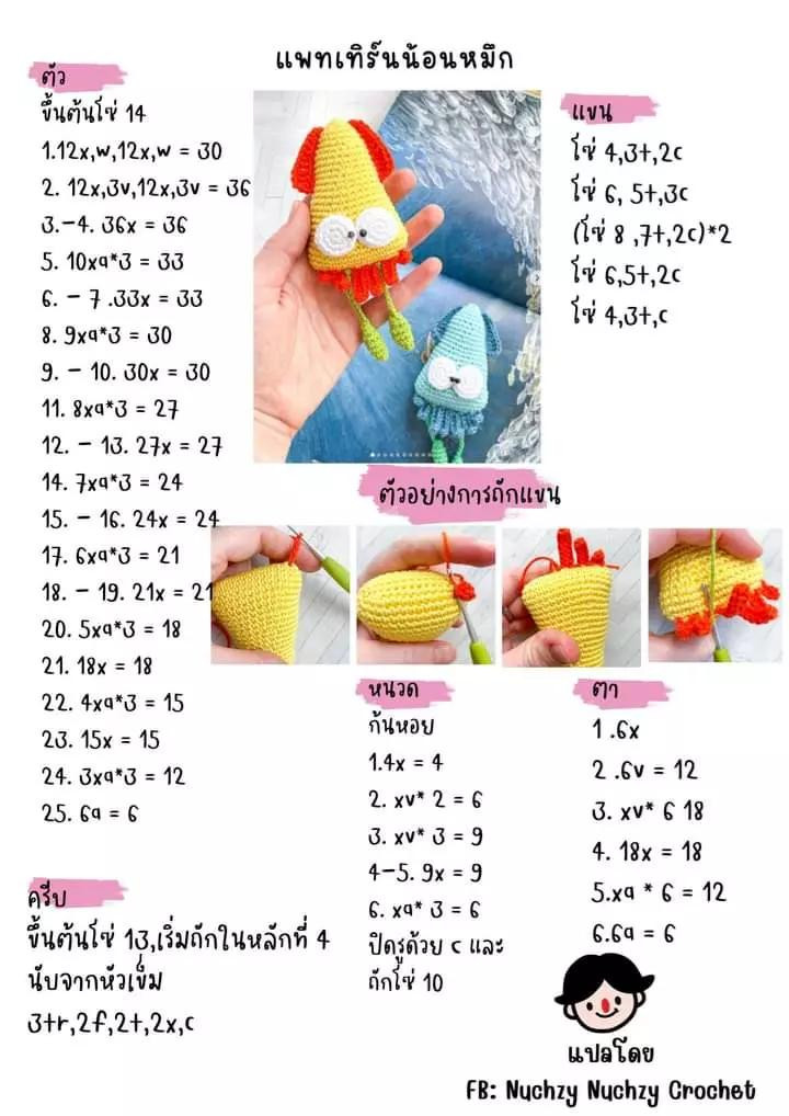 รวมแพทเทิร์นพวงกุญแจ: ดอกทานตะวัน, เชอร์รี่, ทิวลิป และกระต่าย (ชุดที่ 2)