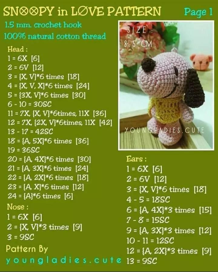 รวมแพทเทิร์นพวงกุญแจ: ดอกทานตะวัน, เชอร์รี่, ทิวลิป และกระต่าย (ชุดที่ 2)