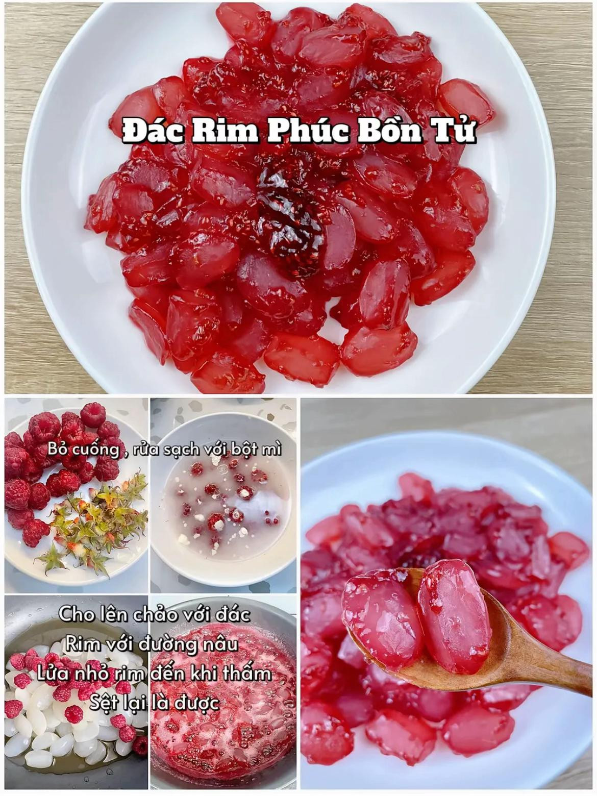 3 Cách Làm Đác Rim Ngon Nhất: Phúc Bồn Tử, Thơm Và Chè Đác