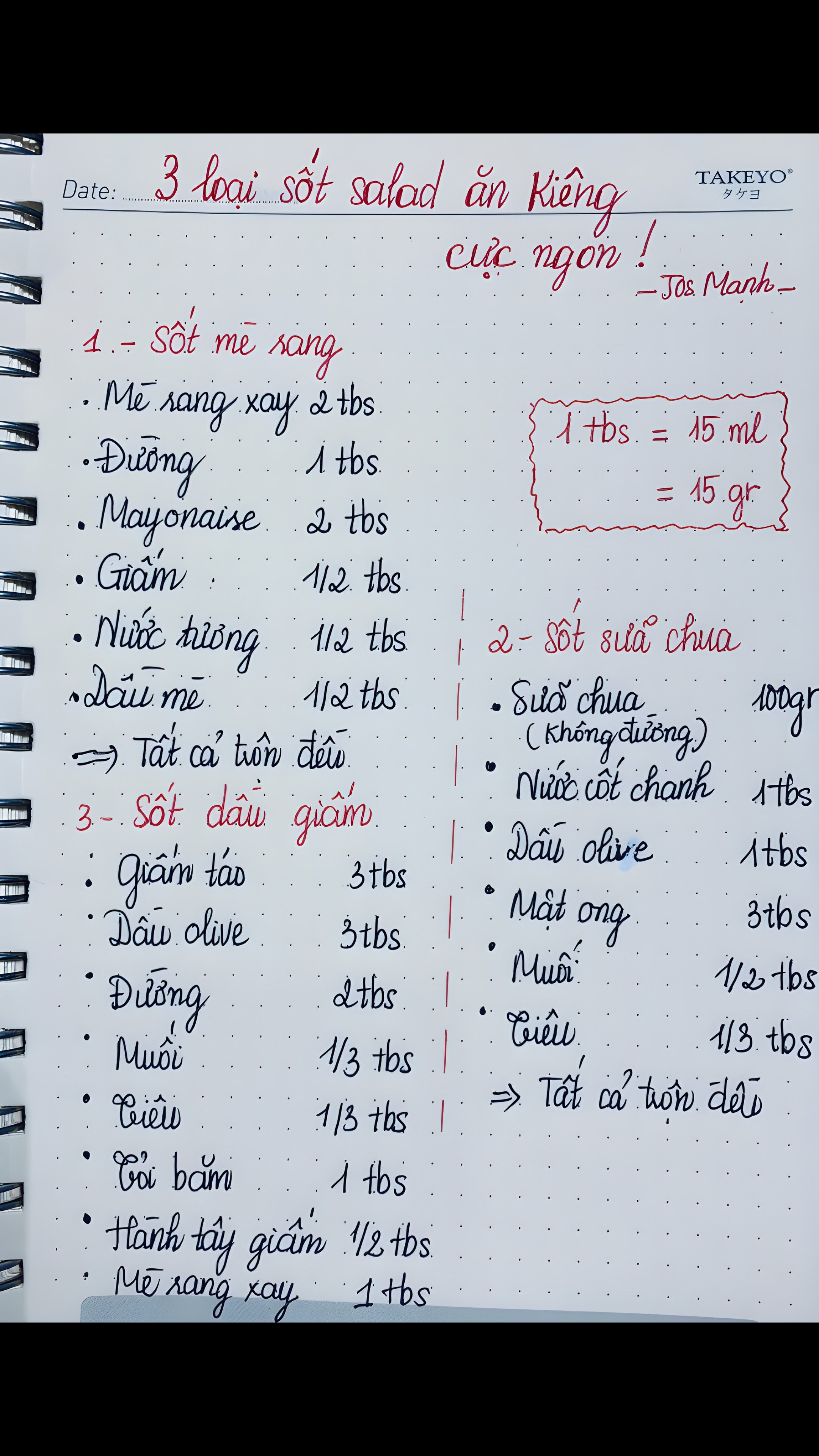 3 công thức sốt salad ăn kiêng cực ngon: Sốt mè rang, sốt sữa chua và sốt dầu giấm