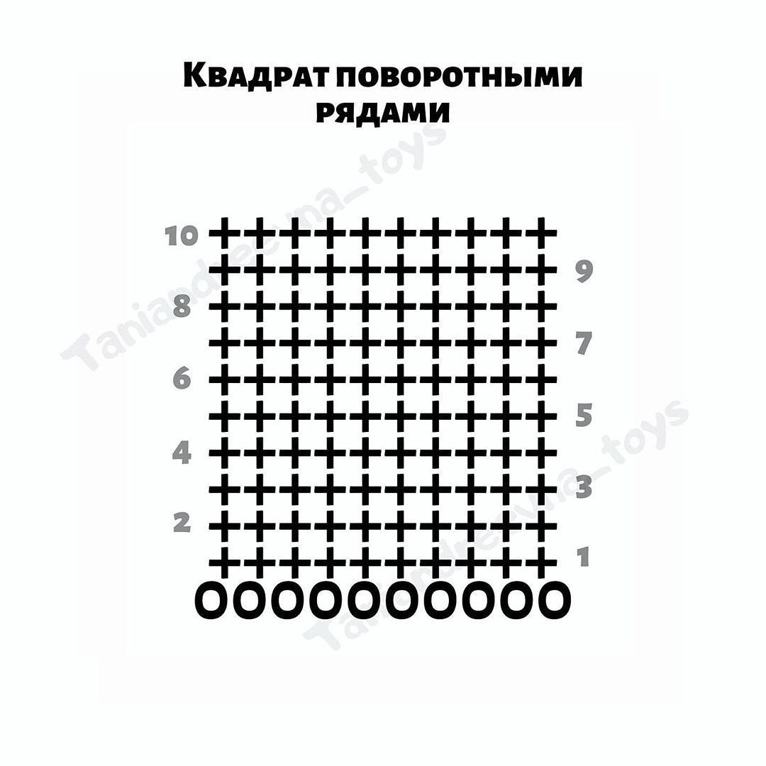 3 способа вязания квадрата: поворотными рядами, по кругу и от угла. Схемы мотивов для пледов и одежды.