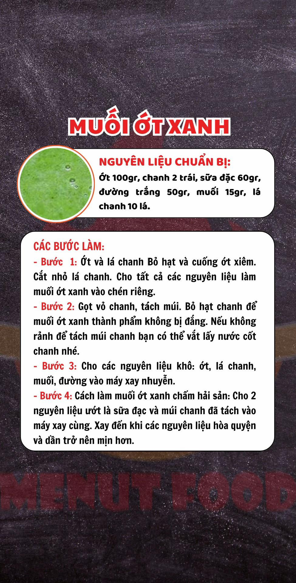 4 Cách Làm Muối Chấm Hải Sản: Muối ớt xanh, đỏ, sả tắc và nước mắm