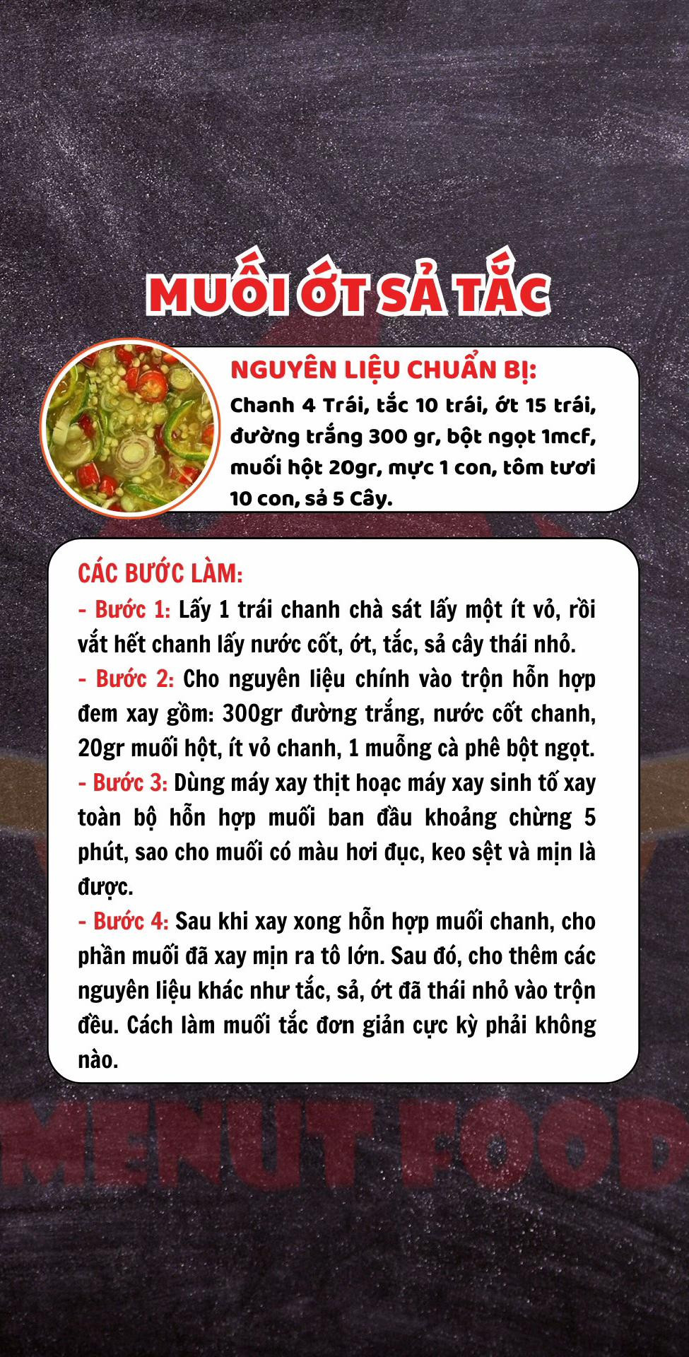 4 Cách Làm Muối Chấm Hải Sản: Muối ớt xanh, đỏ, sả tắc và nước mắm