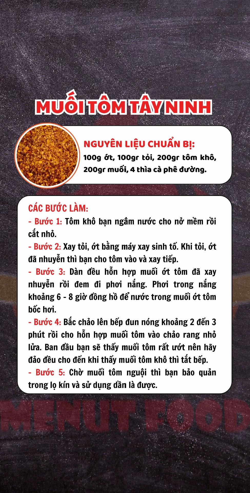 4 Cách Làm Muối Chấm Hoa Quả: Muối Ớt Rang Khô, Tôm Tây Ninh, Cách Thủy, Xí Mụi