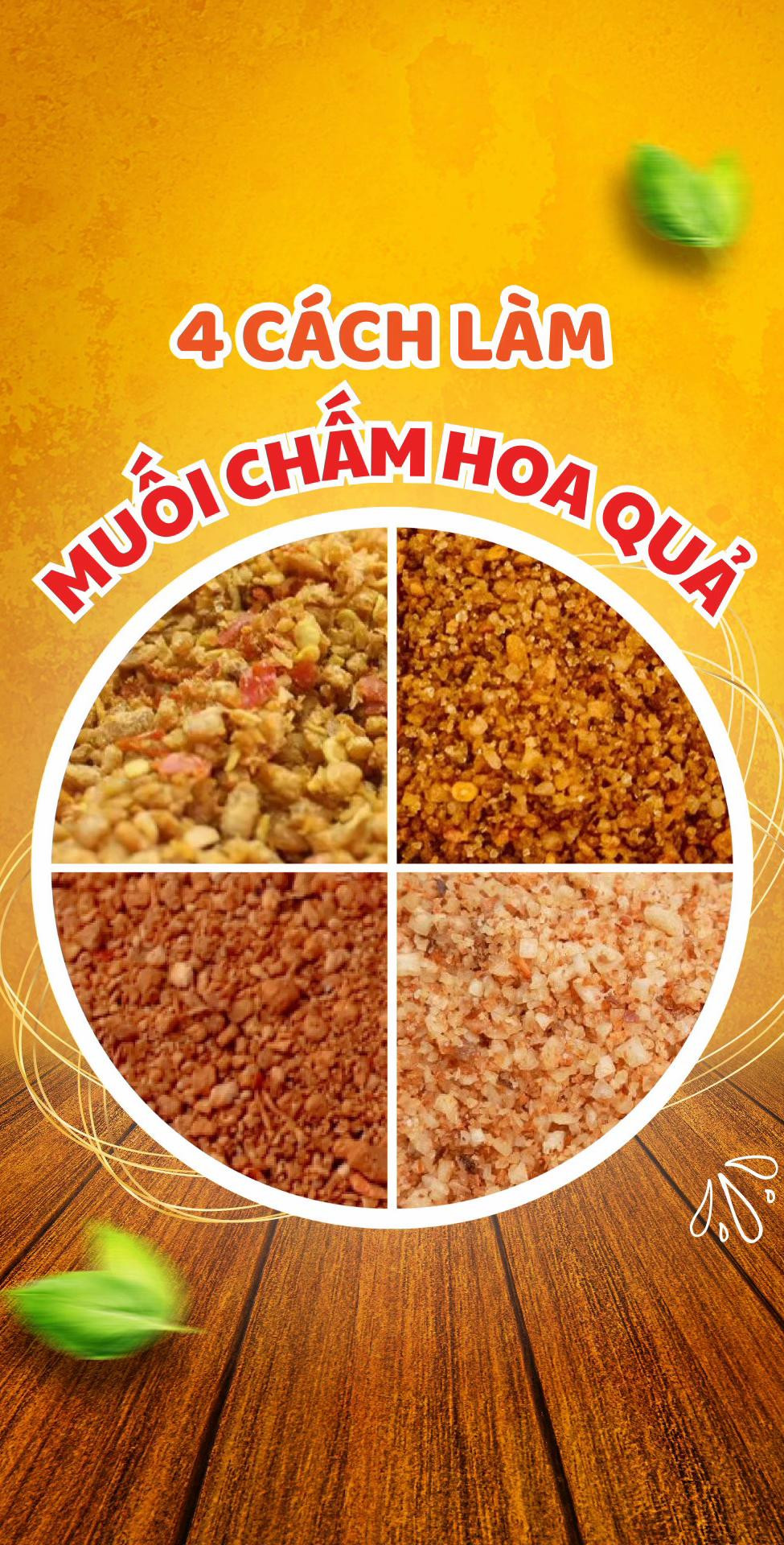 4 Cách Làm Muối Chấm Hoa Quả: Muối Ớt Rang Khô, Tôm Tây Ninh, Cách Thủy, Xí Mụi
