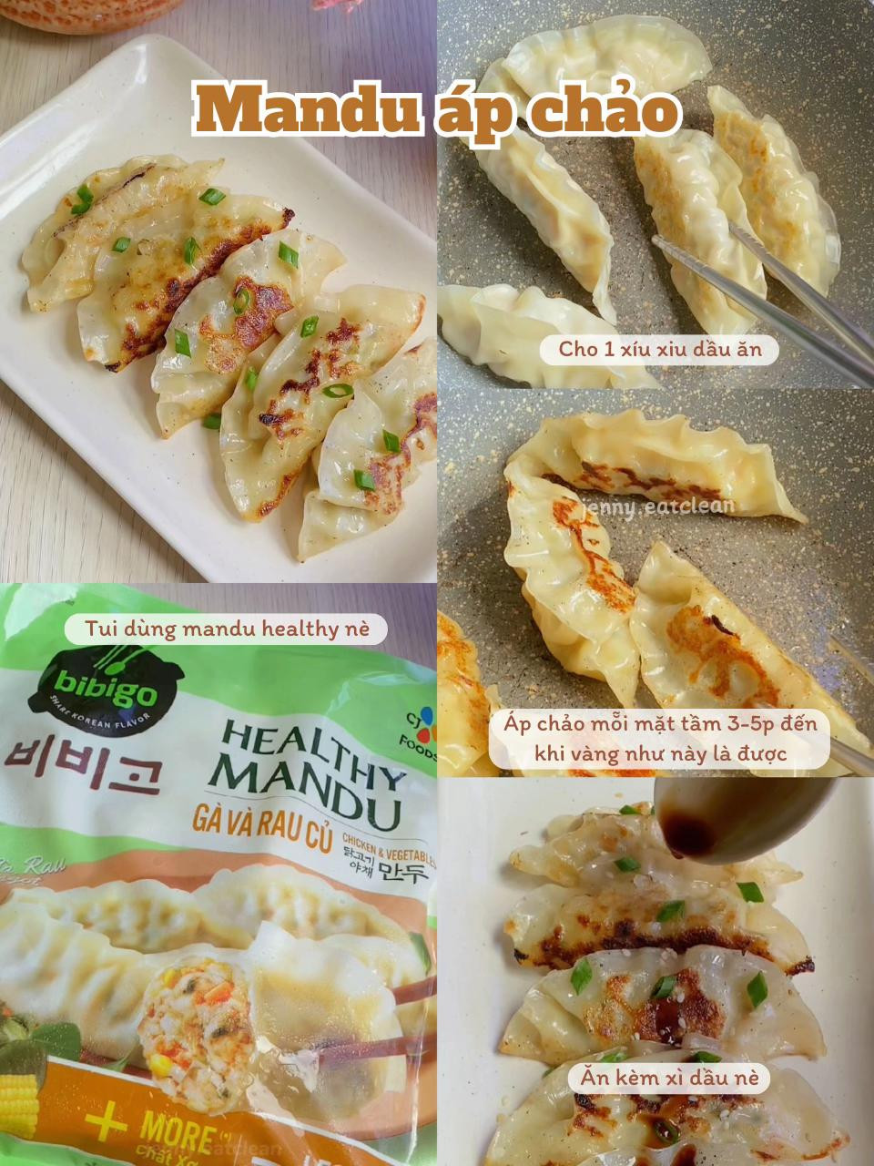 4 cách nấu Mandu siêu ngon và nhanh gọn: Áp chảo, Cơm lười, Canh Healthy, Canh Kimchi