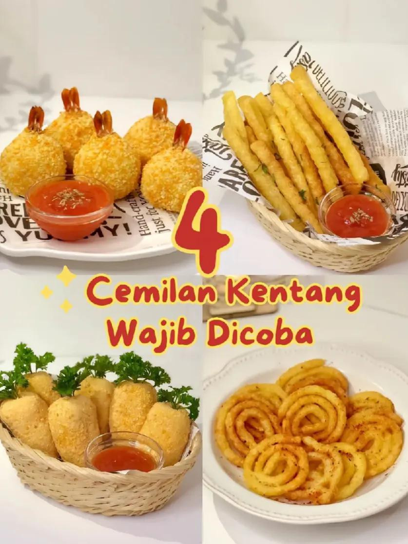 4 Cemilan Kentang Wajib Dicoba: Bola-bola Udang, Cheese Stick, Mini Kroket & Potato Spiral