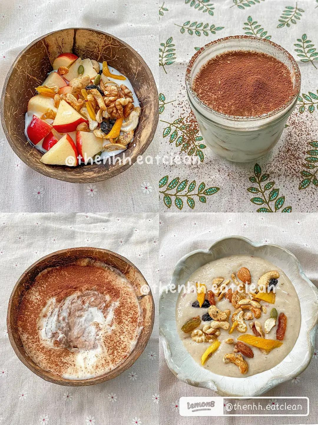 4 Công Thức Healthy Cho Bữa Sáng: Sữa Chua Granola, Tiramisu Biscotti, Yến Mạch & Smoothie Bowl