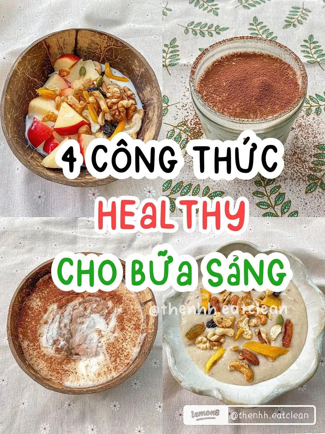 4 Công Thức Healthy Cho Bữa Sáng: Sữa Chua Granola, Tiramisu Biscotti, Yến Mạch & Smoothie Bowl
