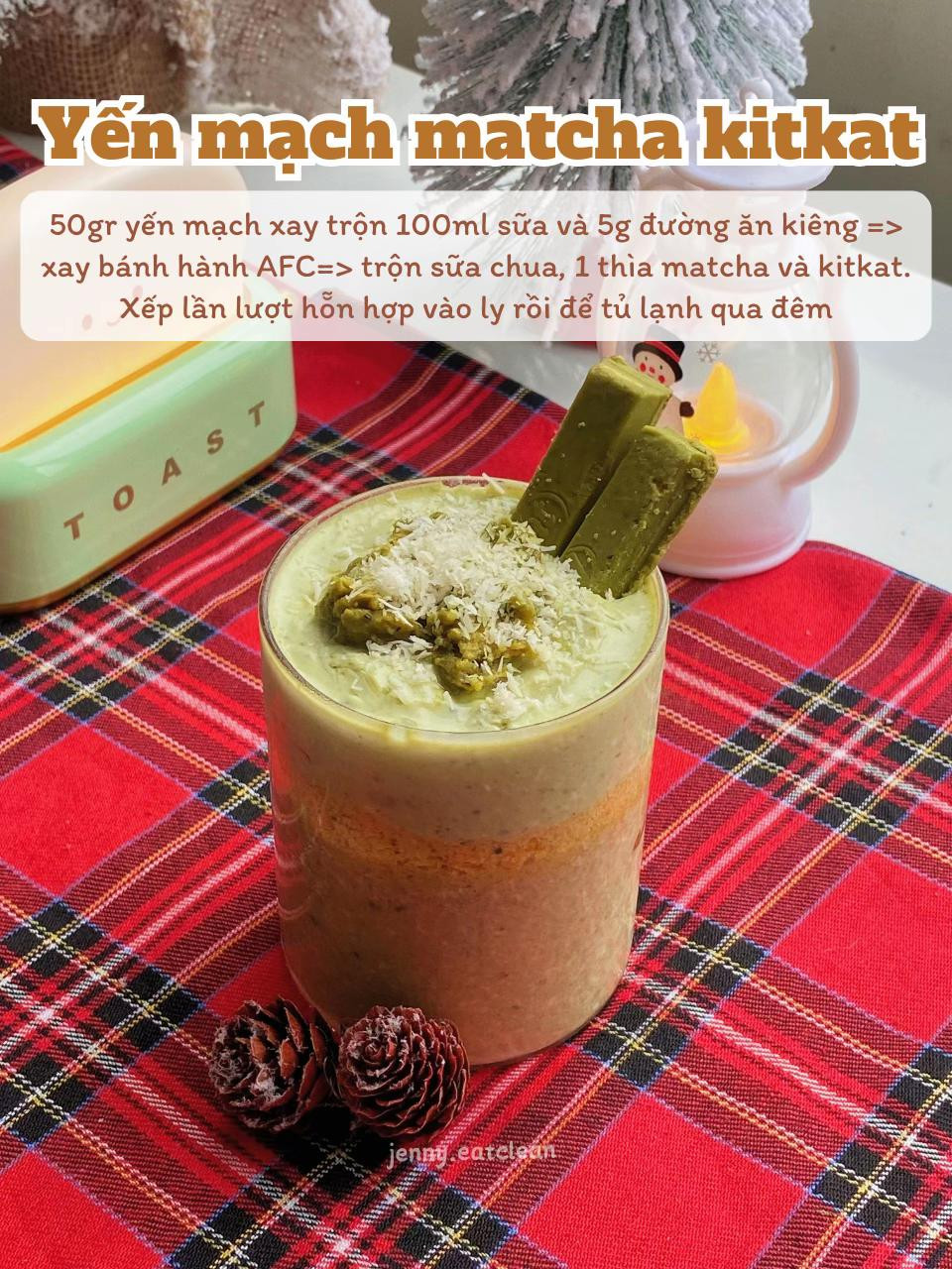 4 công thức làm bánh từ yến mạch: Matcha, phô mai, choco và yến mạch matcha kitkat